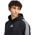 Men's adidas Essentials 3-Stripes Fleece Hoodie black KY6602 (L)