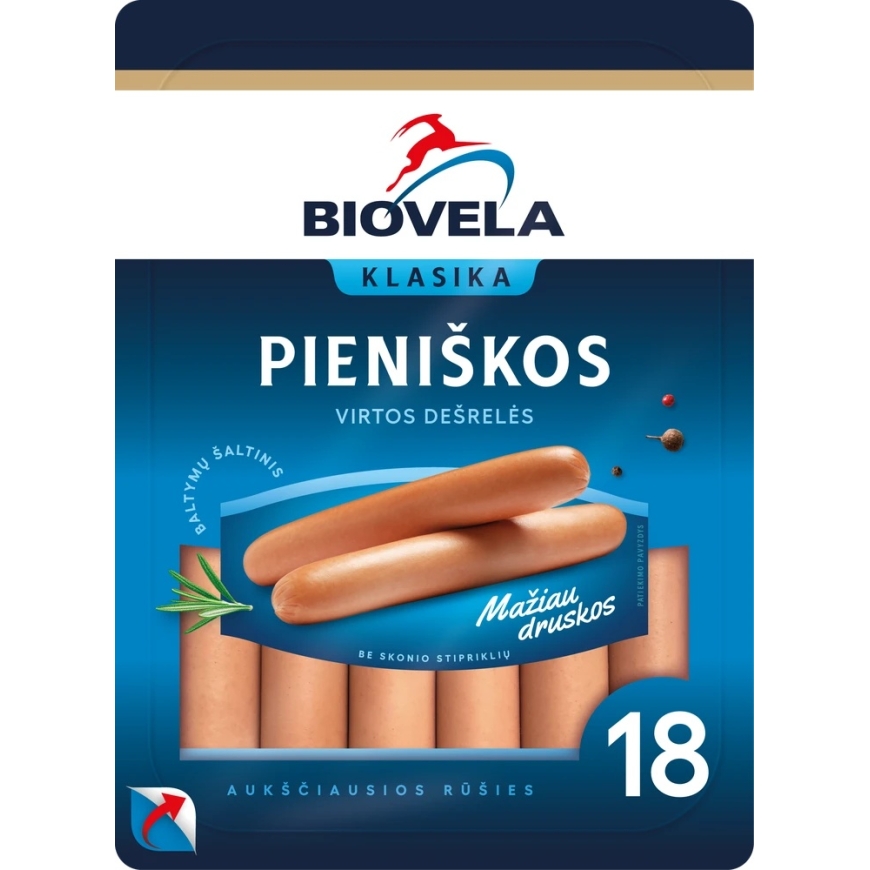 BIOVELA Vārītas Desiņas, A.R. 780 g – 2