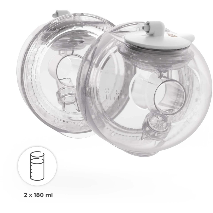 Kinderkraft GENTLEFLOW kaksois sähköinen rintapumppu, 3 tilaa, 180 ml, KEGEFL00GLD0000 – 4