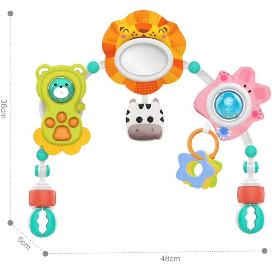 WOOPIE BABY Sensoorne kaar beebidele ja kärudele Loomad – 5