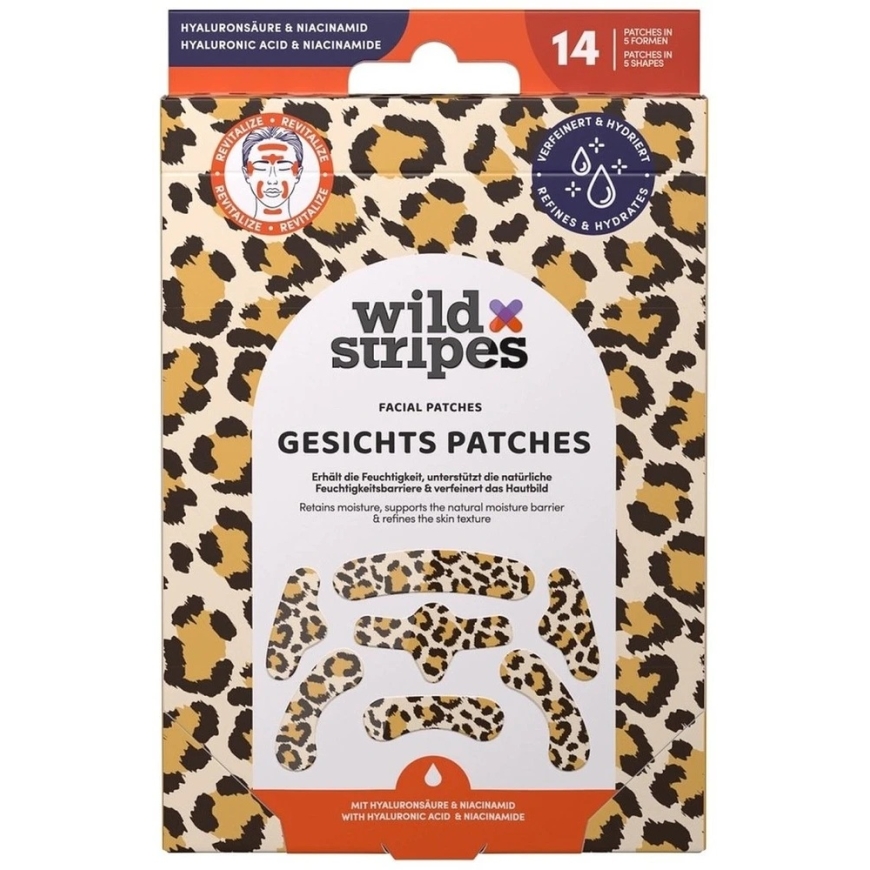 Wild Stripes Hydrocolloid Skin Patches "Animal Leo" Face Patches, 14 pcs. – 3