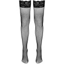 Чулки Cottelli Legwear с сеткой черные S Чулки Cottelli Legwear с сеткой черные S