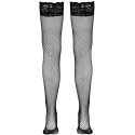 Cottelli Legwear Net Hold-up Stockings juodas S Cottelli Legwear Net Hold-up Stockings juodas S
