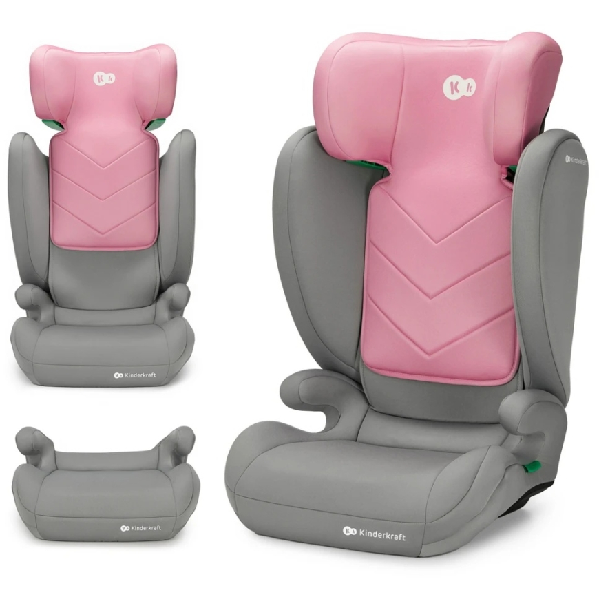 KINDERKRAFT I-SPARK 2 PLUS I-SIZE Car Seat, 100-150 cm, Pink, KCISPA02PNKPL00