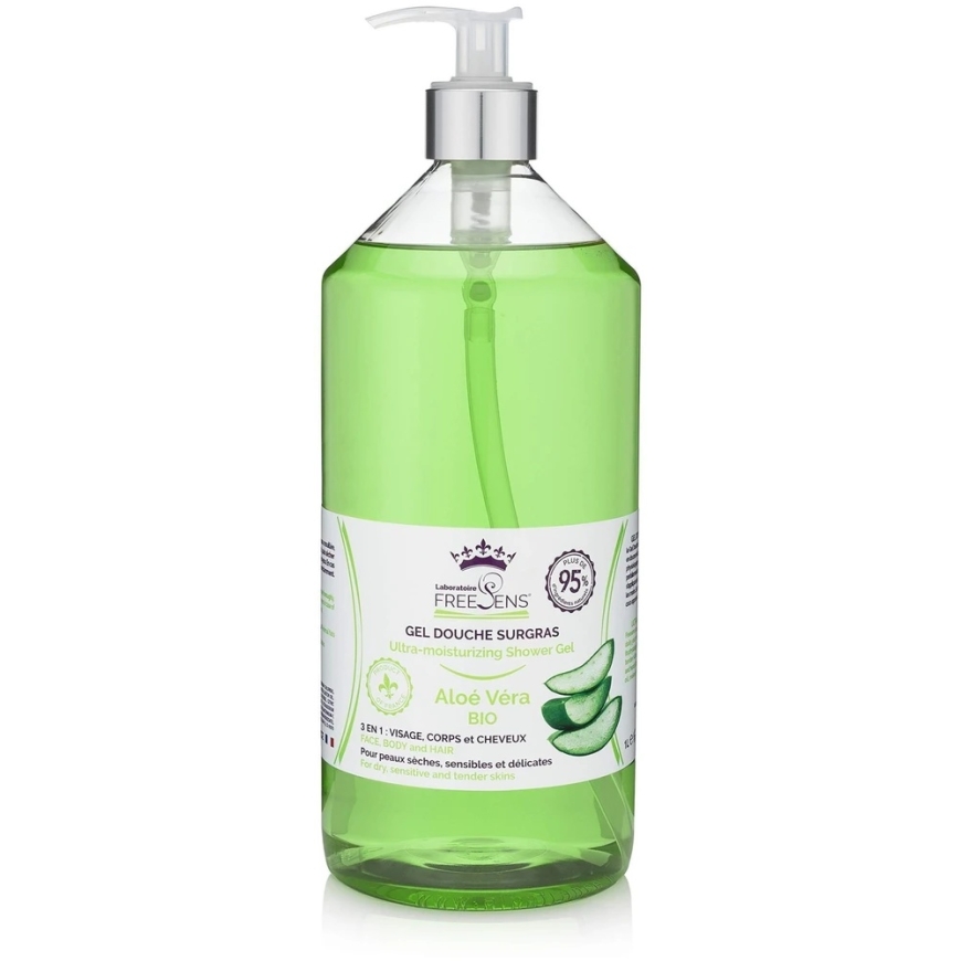 Laboratoire Freesens Freesens Dušo geel & Šampoon 2-In-1 Aloe Vera, 1000 ml – 2