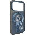 Чехол NIMMY MAGNETIC FANTASY ANIMAL UNICORN, совместимый с MagSafe, предназначен для IPHONE 18 Pro/17 Pro, синий