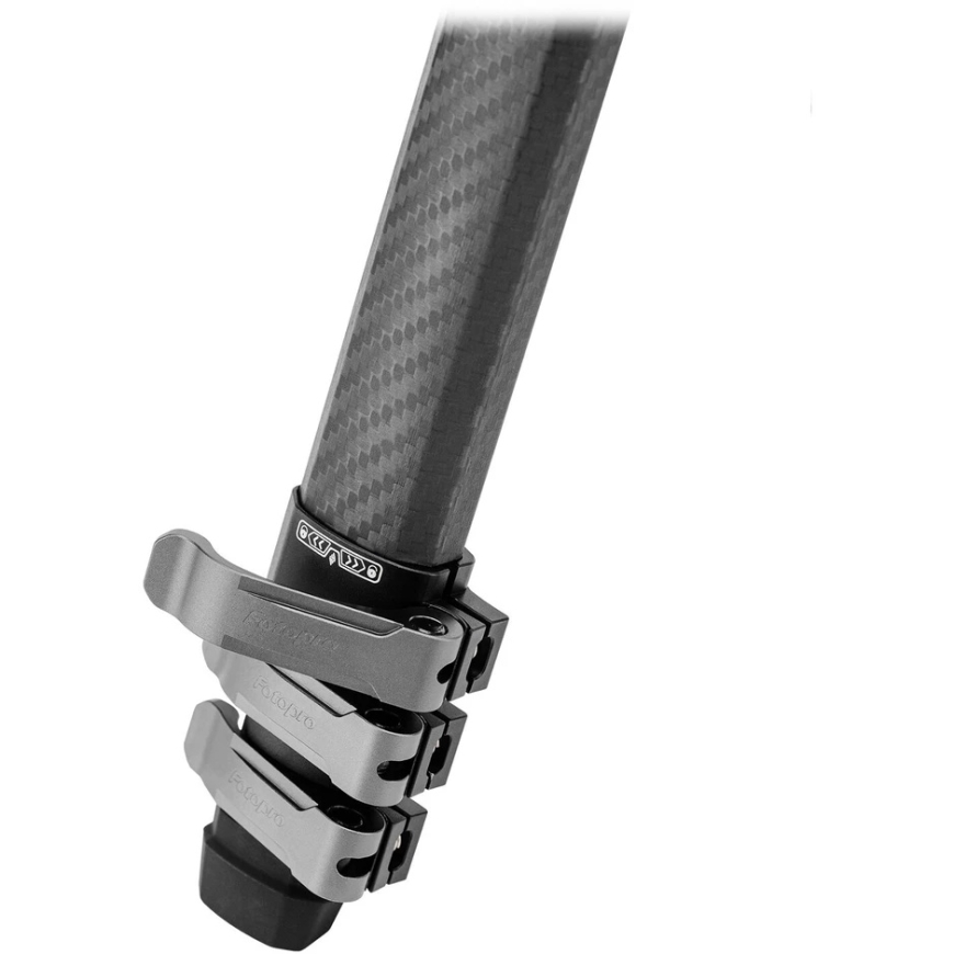 Fotoaparāta statīvs - Fotopro Origin + O 7H Carbon 20. gadadiena Melns/Zelts – 4
