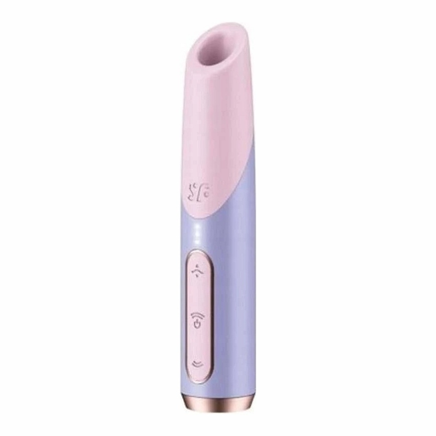 SATISFYER - BOLD KISS WAVE CLITORIS STIMULATOR Pink / VIOLET