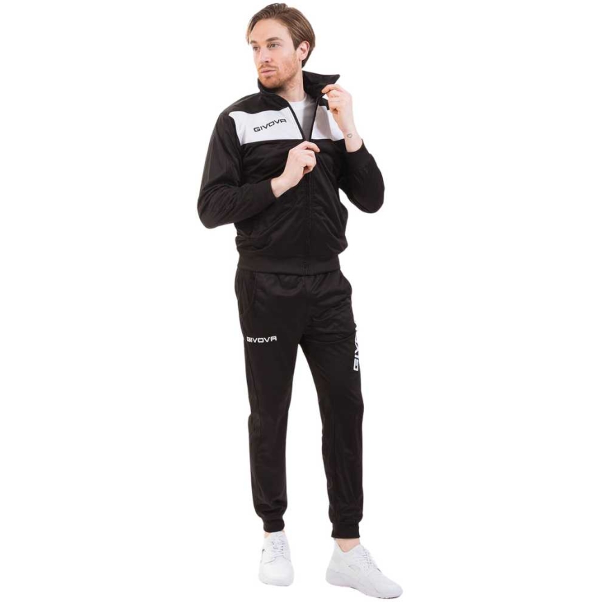 Givova Tracksuit Visa Triacetate Black-White TR018 1003 (L) – 5