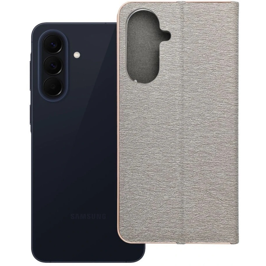 Oem Dėklas su klapką na Samsung A57 5G Luna Book Gold Sidabrinė – 2