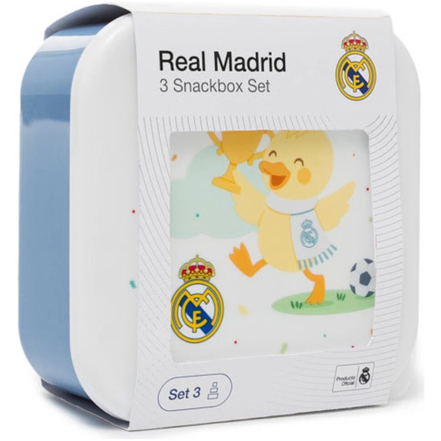 Miniland Barcelona Real Rinkinys 3 priešpiečių dėžutės Real Madrid – 4