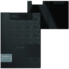 Clipboard with Clip Black, 1 pc. Berlingo, Double Black