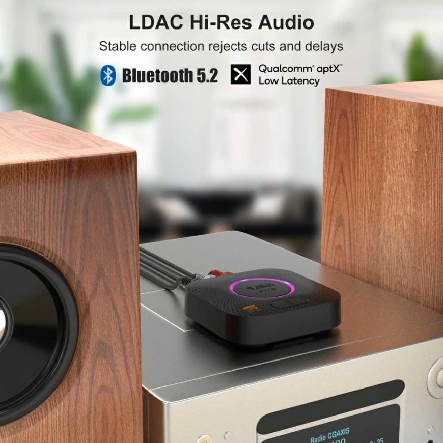 1Mii B06S Plus Bluetooth 5.2 aptX Audio Receiver 30m – 2