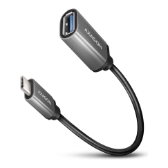 Axagon RUCM-AFAC cable adapter USB-C (M) - USB-A (F), 20cm, USB 3.2 Gen 1, 3A, ALU