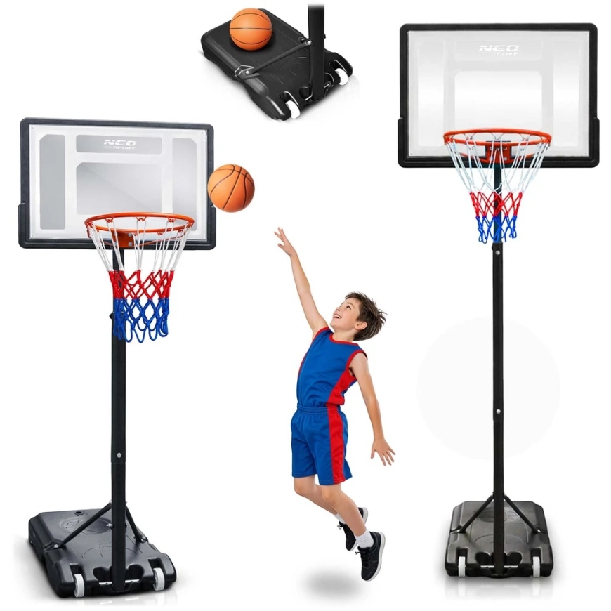 Adjustable large free-standing basketball stand 150-210 cm Neo-Sport NS-280 – 4