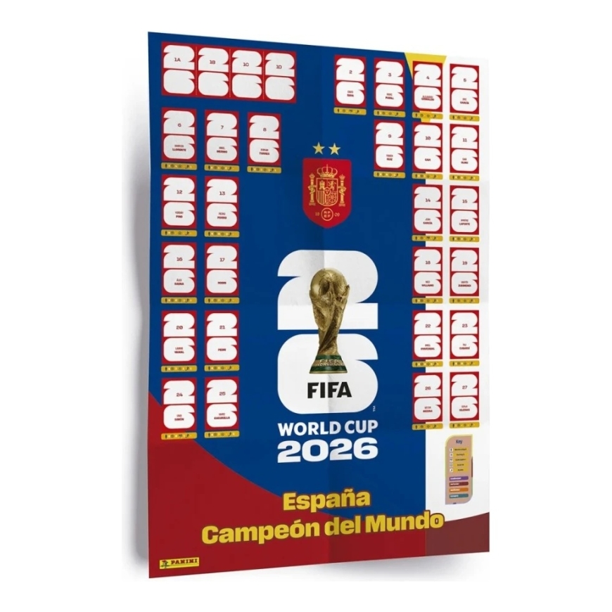 Panini kolekcija FIFA World Cup 2026 plakāts ar uzlīmēm – 2