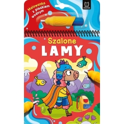 Aksjomat COLORING BOOK WITH WATER PEN. CRAZY LAMAS