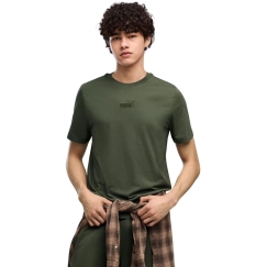Мужская футболка Puma ESS Small No.1 Logo с центральным логотипом темно-зеленая 692912 86 (M)