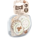 LOVI dynamic silicone pacifier Teddy Love, 18m+, 2 pcs., 22/937