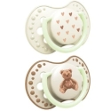LOVI динамический силиконовый соска Teddy Love, 18м+, 2 шт., 22/937