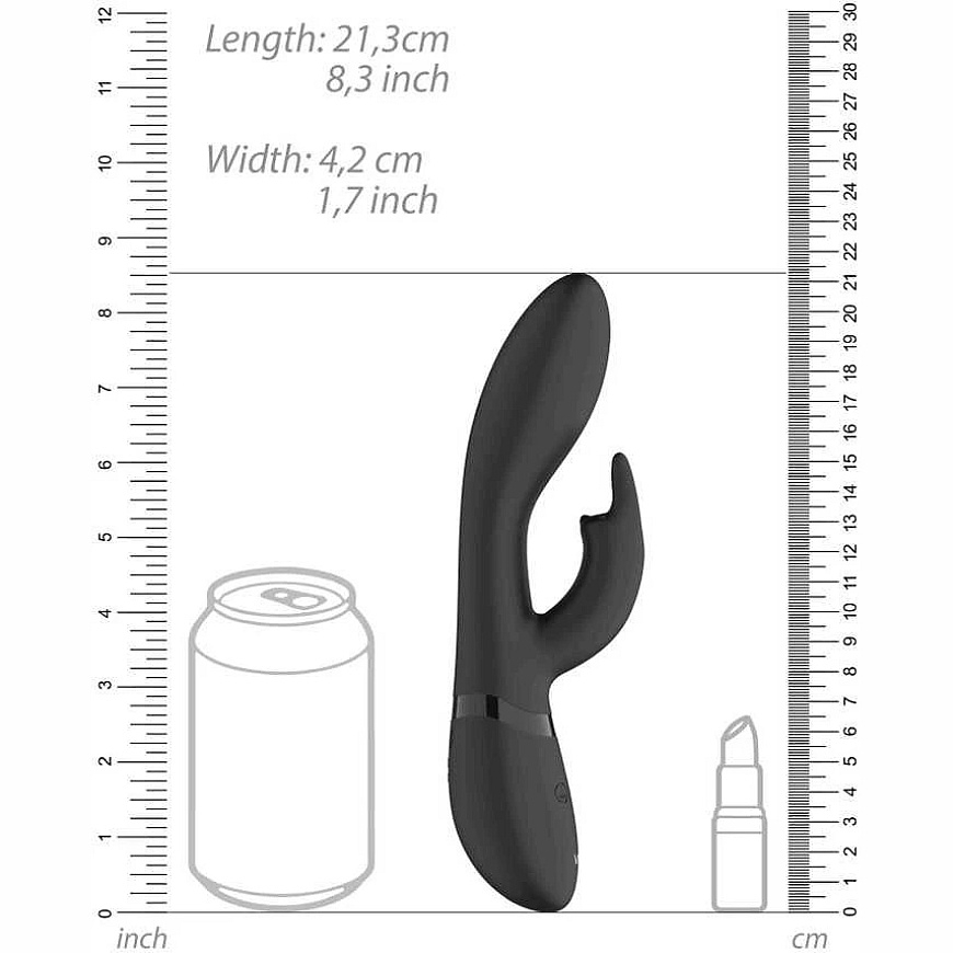 Vive By Shots Vive Vibrators-Zosia - Klasiskais G-Spot Zaķis - Melns – 3