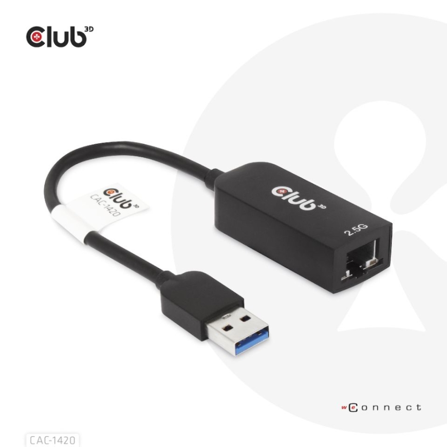 CLUB3D CAC-1420 tīkla karte Ethernet 2500 Mbit/s