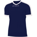 Givova Revolution Interlock T-Shirts Navy-White MAC04 0403 (2XL) Givova Revolution Interlock T-Shirts Navy-White MAC04 0403 (2XL)