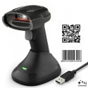 Qoltec Precīzs bezvadu svītrkodu skeneris 1D 2D + uzlādes stacija | QR | EAN | USB