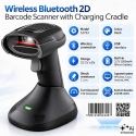Qoltec Täpselt juhtmevaba baarikoodi skanner 1D 2D + laadimisjaam | QR | EAN | USB Qoltec Täpselt juhtmevaba baarikoodi skanner 1D 2D + laadimisjaam | QR | EAN | USB