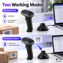 Qoltec Wireless Precision Barcode Scanner 1D 2D + Charging Station | QR | EAN | USB Qoltec Wireless Precision Barcode Scanner 1D 2D + Charging Station | QR | EAN | USB