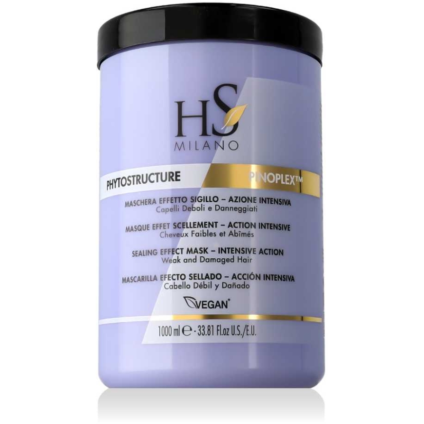HS MILANO Phytostructure Mask Интенсивная восстанавливающая маска для волос для ослабленных и поврежденных волос, 1000 мл