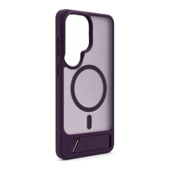 Чехол для Samsung Galaxy S26 Ultra с покрытием из резины и подставкой MagSafe, фиолетовый