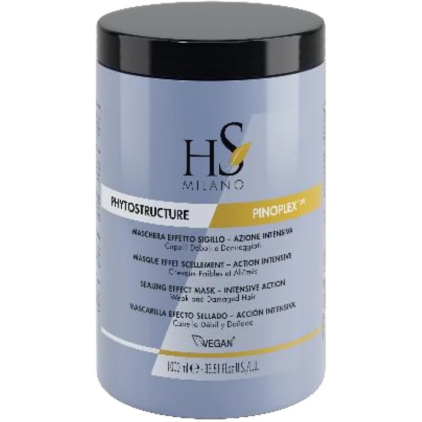 HS MILANO Phytostructure Mask Intensive Restorative Hair Mask for Weak and Damaged Hair, 1000 ml – 5