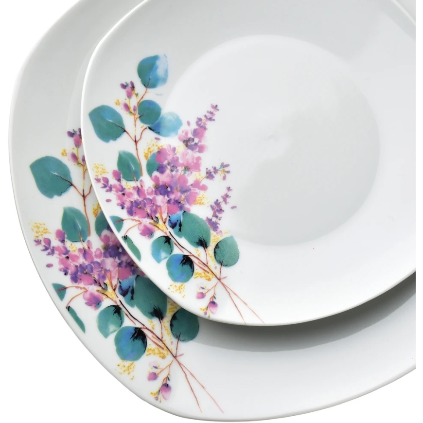 Affek Design LEA LAVENDER vakariņu komplekts, 16 daļas, 370 ml krūze / 500 ml bļoda, 17/19,5/25,5 cm – 5