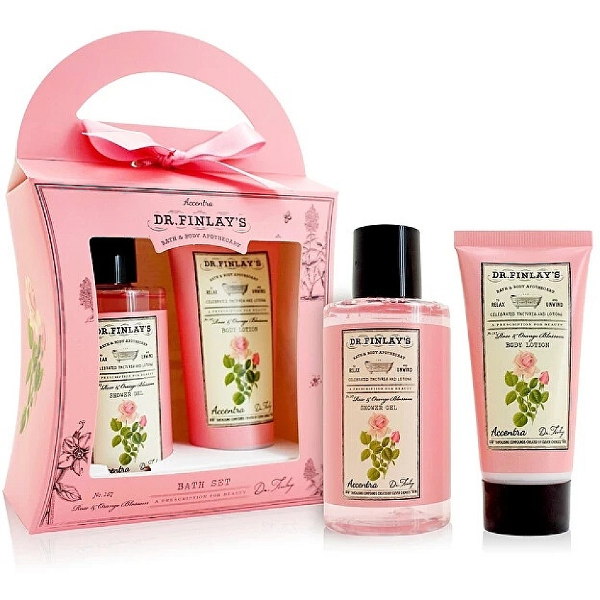 Accentra Rose & Orange Blossom Dr. Finlay's Body Care Set - Body Care Gift Set – 2