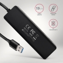 Axagon HUE-C1A keskitin USB 3.2 Gen 1 (3.1 Gen 1) Type-A 5000 Mbit/s Musta Axagon HUE-C1A keskitin USB 3.2 Gen 1 (3.1 Gen 1) Type-A 5000 Mbit/s Musta