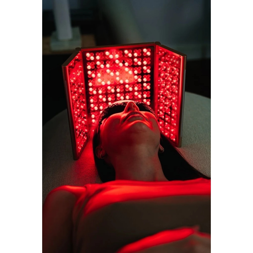 LED Light Therapy Panel - Beautifly BeautiLight Duo Golden 496 Diodes 5 Wavelengths 465–1064 nm 12 Programs 3 Intensities Foldab – 5