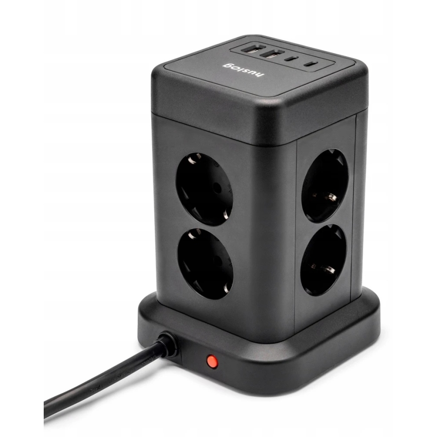 Vertical extension cord with USB – 2