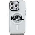 "Karl Lagerfeld IML Choupette Sketch Logo MagSafe"ümbris "iPhone 16 Pro"-le – läbipaistev