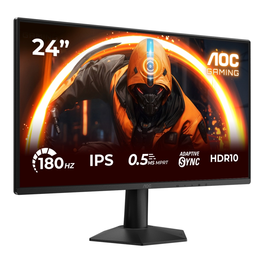 AOC 24G50F PC lamekuvar 60,5 cm (23.8") 1920 x 1080 pikslit Full HD LED Must – 2
