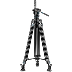 Vaizdo Stovas - Fotopro DV 5A Sunkus Skysčio Galvutė, Laiko 10 kg, Maksimalus Aukštis 193 cm, Juodas