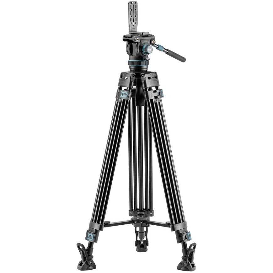 Vaizdo Stovas - Fotopro DV 5A Sunkus Skysčio Galvutė, Laiko 10 kg, Maksimalus Aukštis 193 cm, Juodas