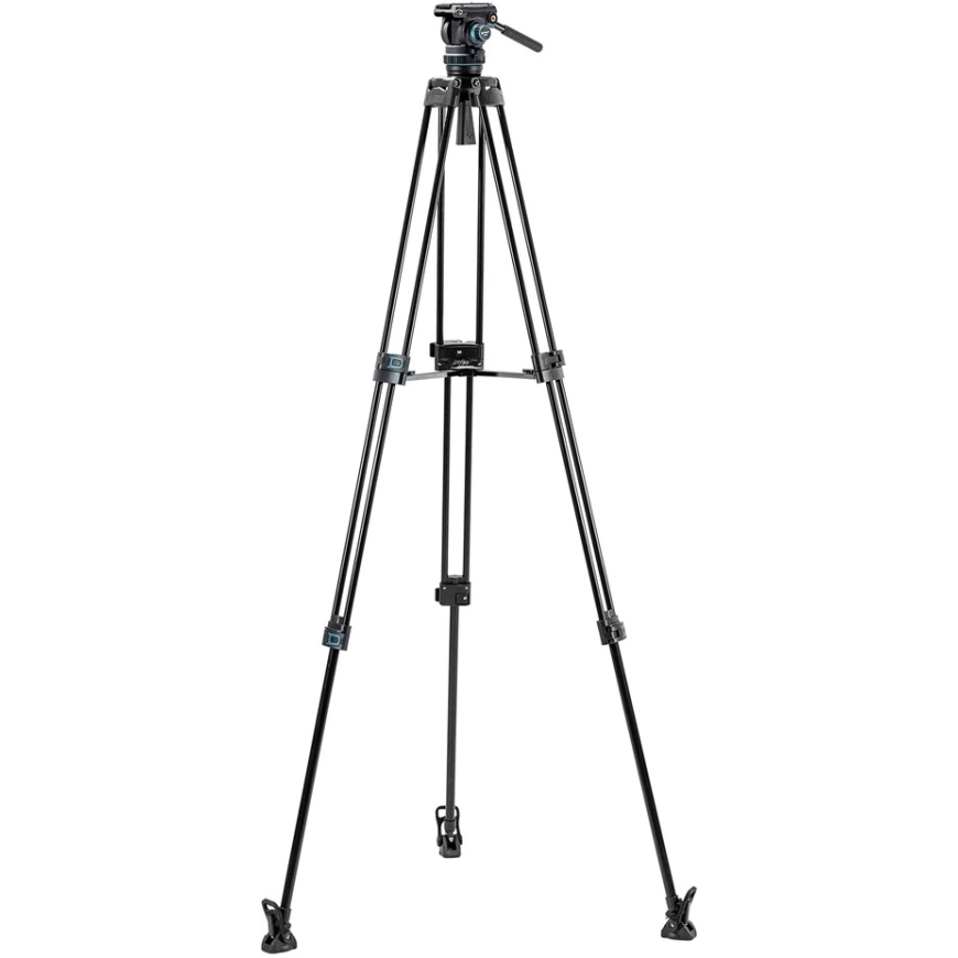 Video Stand - Fotopro DV 5A Heavy Fluid Head, Supports 10 kg, Maximum Height 193 cm, Black – 2