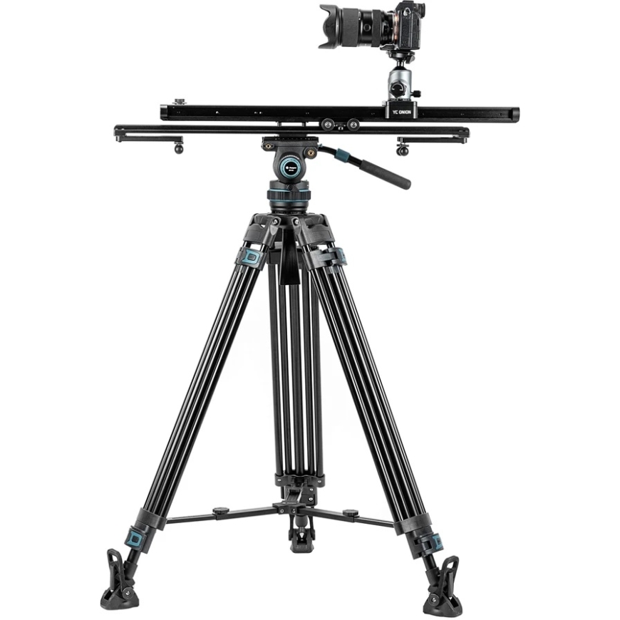 Video statīvs - Fotopro DV 5A Smaga šķidruma galva, atbalsta 10 kg, maksimālais augstums 193 cm, melns – 5