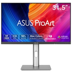 ASUS ProArt PA32QCV tietokoneen litteä näyttö 80 cm (31.5") 6016 x 3384 pikseliä 6K Ultra HD LCD Hopea