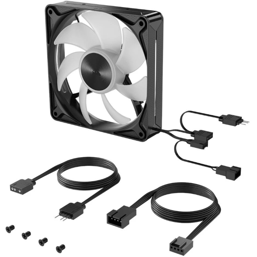 Кулер Corsair RS120 II ARGB 120mm, PWM, ARGB - Черный – 5