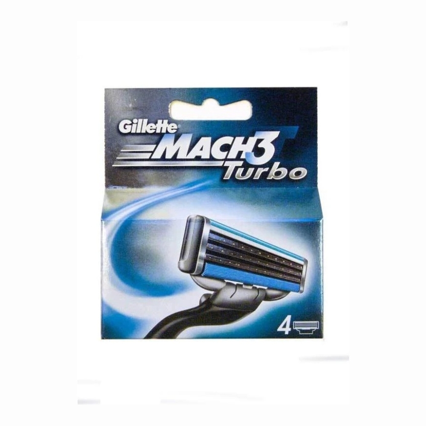 "Gillette Mach3 Turbo" refill 4 pieces