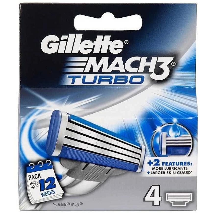 "Gillette Mach3 Turbo" täyte 4 kappaletta – 2