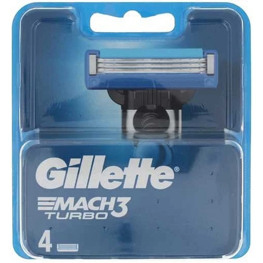 "Gillette Mach3 Turbo" papildymas 4 vienetai – 3