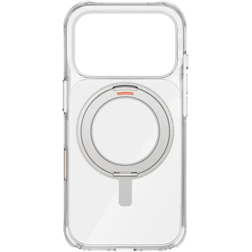 UNIQ Swivix kate iPhone 17 Pro-le, 360° pöörleva alusiga, selge – 2